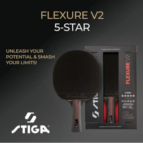 Ракетка для настольного тенниса  Stiga Flexure 5 Star ver.2 FL (1215-1205-35) - фото №2
